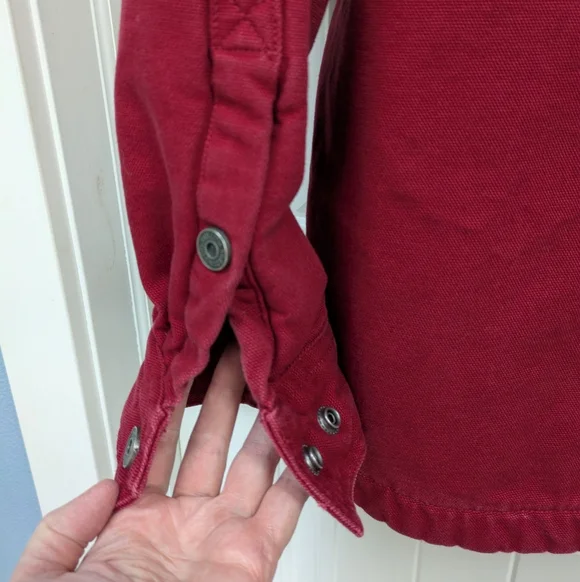 Duluth Trading Co Men's Heavy Canvas Chore Jacket -Fleeced Line - Picture 8 of 11